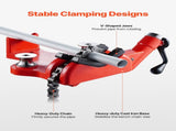 Heavy-Duty Pipe Chain Vise, 1/2" - 8" Pipe Capacity, 34.6" Rugged Chain & Cast Iron Base, V952-GLHQ128INCHHNDXLZV0