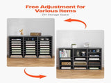 Literature Organizer, 24 Compartments Office Mailbox with Adjustable Shelves, Wooden Mailbox Sorter V952-WJJEKBHB24G93KUELV0