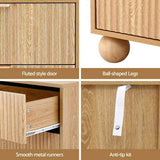 Artiss 6 Chest of Drawers Dresser Tallboy Pine FUR-Z-CDR-04-6D-WD-AB