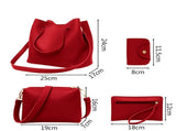 Fashion PU Leather Tote Set Handbag Shoulder Bag Wallet V1263-JX-3492