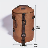 Retro Canvas Backpack Duffle Backpack Hybrid Vintage Travel Bag Canvas Laptop - Black - Size M V1106-DSZ-0012-001-BLK-M