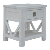 Myer Bedside Tables Storage Cabinet Shelf Side End Table White Wash V315-VOB-ATLA-04