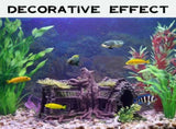 Aquarium Decorations Large Fish Tank Ornament Reptile House Shelter Decor Aquarium Hides with Betta V1192-AZ-W-11052