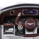 Kahuna Bentley Exp 12 Speed 6E Licensed Kids Ride On Electric Car - White CAR-BEN-WH