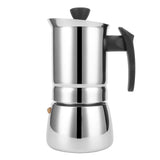 Stainless Steel Moka Pot Portable Coffee Maker Brewing Coffee Machine for Home Office4 Cups 200ml V1294-YM0721-3118210098911