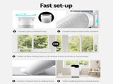 Devanti Portable Air Conditioner Dehumidifier Fan 12000BTU PAC-B-12000-WH