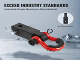 Shackle Receiver, Fits 50 mm Receivers, 24 Tons Breaking Strength, D Ring Shackle with Trailer V952-ZJLHJ2IN45007CI7LV0
