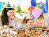 Dessert Cups with Lids, 100 Pack Gold Aluminum Foil Baking Cups Holders, Cupcake Bake Utility V1369-AZ3-W-11681