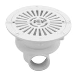 White Swimming Pool Main Drain Floor Drain G2 Water Inlet Draining Accessory V1294-YM0901-JY30354