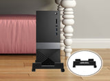 Black ABS Adjustable Computer Tower Stand with Heat Dissipation for Home and Office Use V1370-AZ4-10743