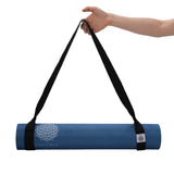 Mandala Yoga Mat Premium Bundle, Includes Yoga Mat 188cm H x 61cm W, Yoga Strap & Steel Hydration V398-MA-494MDB