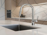Kitchen Laundry Bathroom Basin Sink Pull Out Mixer Tap Faucet in Chrome V63-847981