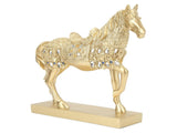 Golden Horse Decor Animal Art Horse Figurine and Statue Ornament for Home Office V1294-YM0717-3115220076911