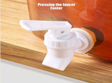 Refrigerator Drink Dispenser with Spigot - Cold Kettle Beverage Storage Container for Juices Iced V1366-AZ2-W-13043