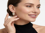 Elegant Asymmetric Moissanite Earrings Set in Dual-Plated 925 Silver with Heart and Four-Leaf Clover V1341-ZY-LM8GCYRL-MOISSANITE-PREMIUMS925