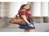 Khaki Spacious & Stylish PU Leather Tote Bag - Versatile Shoulder/Crossbody V888-ELOSUNG21413