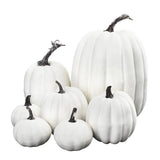 7pcs Simulated Pumpkin Glossy Paint Lightweight Creative Reusable Foam Pumpkin for Decoration Prop V1294-YM0901-3115240060515