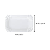 White Foam Party Cake Plates, Sturdy, Durable, Eco-Friendly 100Pcs V1369-AZ3-W-15927