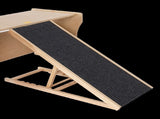 Foldable Dog Pet Ramp Adjustable Height Dogs Stairs for Bed Sofa Car 100cm V63-840351