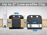 2 Pack Tape Measure Holder for Belt, Low-Profile Tape Measure Belt Clip, Fits up to Tool Belt, Tape V1192-AZ-W-2769