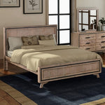 Queen Size Silver Brush Bed Frame in Acacia Wood Construction V43-BED-SSHQ