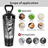 Blue Portable Electric Shaker Bottle without LED Light, 550ml Sports Protein Mixer Cup for Gym and V888-ELOSUNG13389
