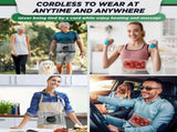 Inflatable Heating Massage Waist Belt with 3-Level Heat & Vibration Cordless Back Support for Men V1107-CS-JRAMYD
