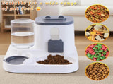 Automatic Pet Feeder 2-in-1 Bowl for Cats and Small Dogs Grey 1 Piece V1258-DP02-BOL-722