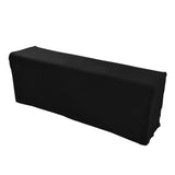 Table Cover Rectangular Wrinkle Resistant Washable Universal Black Stretch Tablecloth for Wedding V1294-YM0523-3118220027813