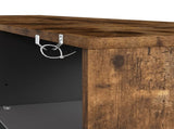 Levede TV Stand Cabinet Glass Display Storage Shelves TA1035-AU