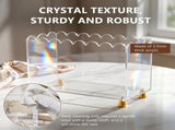 Acrylic Vinyl Record Holder, No Assembly Required, Easy to Clean, Smooth Scalloped Edges for 7/10/12 V1369-AZ3-W-12321
