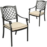 Fiji Metal Outdoor Dining chair with cushions V231-CAC-601 1 PAIR