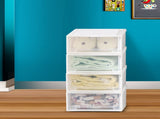 Plastic Storage Drawers Stackable Containers S 4PK Small SO1015-S-4PK