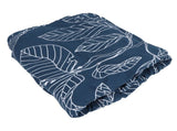 Blue Leaves Soft Elastic Sofa Cover Washable Sofa Slipcover Furniture Protector for Home2 Seater V1294-YM0721-3117210017412
