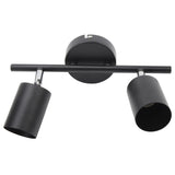 LED Track Light Kit 2 Heads 10.8in Track 90 Degrees Rotatable 2 Light Track Lighting Kit for GU10 V1294-YM0703-3119230078611