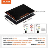 VEVOR Built-in Electric Cooktop Radiant Ceramic Cooktop 4 Burners 30.3x20.5 inch V952-QRSDTL7200WHNLGYEV3