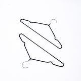 100x Metal Clothes Hangers Non Anti Slip Rubber Coated Wire Suit Coat Hanger V63-930061
