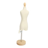 Dress Form Female Mannequin Torso Mini Dress Model with Wooden Base for Sewing Display Photo V1294-YM0710-3117230262511