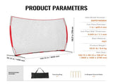 Barricade Backstop Net, 12x9 ft Ball Sports Barrier Netting, Portable Practice Equipment with Carry V952-DQW129YC0000YT8NIV0