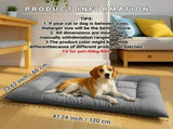 Extra Large Summer Cooling Mat for Dogs and Cats, Ultra Soft Thick Polyester Pet Bed Pad with V1341-ZY-UCYWV8JL-GREY-XL