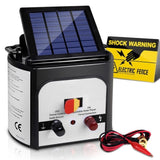 Giantz Fence Energiser 8KM Solar Powered 0.3J Electric Fencing Charger SFC-SO30-8KM-N