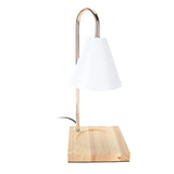 Candle Warmer Lamp Dimmable Decorative Electric Candle Warmer Lamp with Oak Base for Bedroom Living V1294-YM0901-3119240050212