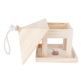 Hanging Bird House Nesting Box Feeding Feeder Box Garden Ornament Outdoor Tree DIY Decoration V1294-YM0718-3111200289011