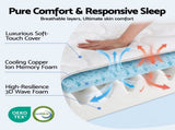 Giselle 35cm King Mattress Firm with Copper Memory Foam and Edge Support MATTRESS-E-REGAL-35-K