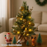 Christabelle 61cm Battery-Operated Christmas Tree Warm Lights LED Table Top Gold 112_SENG2