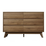 Artiss 6 Chest of Drawers - XAVI Walnut FURNI-E-CDR-6D-WD-AB