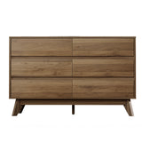 Artiss 6 Chest of Drawers - XAVI Walnut FURNI-E-CDR-6D-WD-AB