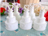 100 Pack Mini Wedding Cake Bubble Bottles send off wedding favors custom party favors V382-CAKEBUBBLEX100