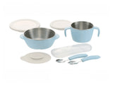 RICHELL TLI Stainless steel Feeding Set Blue DTK12284