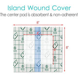 25 Pcs Waterproof Ostomy Shower Cover 8"x8" Stoma Bath Protector Shield Dressing Bandage for V1370-AZ4-17855